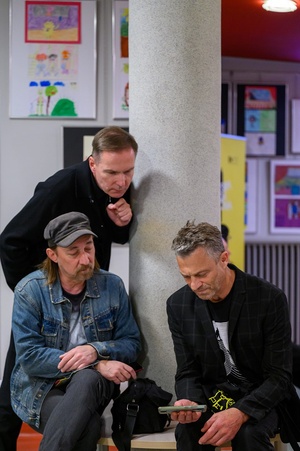 37. TNF - Dzień 5 (31.05.23) - Tomasz Kapturkiewicz, Ryszard Jaźwiński i aktor Grzegorz Damięcki w hallu Marzenia