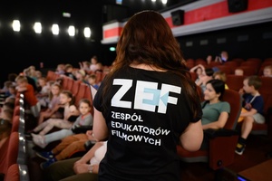 37. TNF - Dzień 6 (1.06.23) - Animacje dla dzieci w sali kinowej przez Zespół Edukatorów Filmowych ZEF