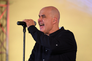 Koncert "Pawel Mazur - Przyjaciele i uczniowie" - Scena tarnowskiego Amfiteatru podczas koncertu.