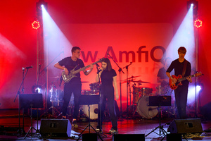 Koncert "Pawel Mazur - Przyjaciele i uczniowie" - Scena tarnowskiego Amfiteatru podczas koncertu.