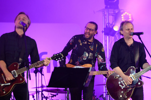 Koncert "Pawel Mazur - Przyjaciele i uczniowie" - Scena tarnowskiego Amfiteatru podczas koncertu.