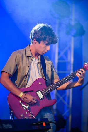 Koncert "Pawel Mazur - Przyjaciele i uczniowie" - Scena tarnowskiego Amfiteatru podczas koncertu.