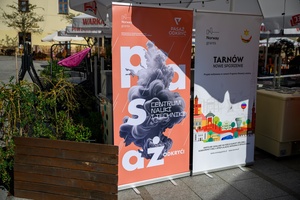 Festiwal Nauki i Techniki - Dzień I - obrandowanie festiwalu w Strefie Nauki i Techniki - Rynek