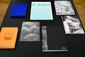 Wystawa: Materia dokumentu - Wydawnictwa Fundacji Pix.House, część ekspozycji.