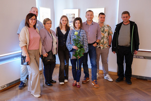 Wernisaże dzień po dniu: Bożena Kaczmarczyk / Jarosław Wrona - Publiczność oglądająca wystawę.