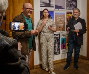 Wernisaże dzień po dniu: Gabriela Półkoszek / Jan Pękala - Otwarcie wystawy, autorzy wystawy Gabriela Półkoszek oraz Jan Pękala.