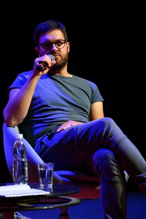 38. TNF - Dzień 4 (3.06.2024) - Spotkanie po filmie "Biała odwaga" z reżyserem Bartoszem Konopką i operatorem zdjęć górskich Marcinem Polarem, prowadzone przez Kubę Armatę