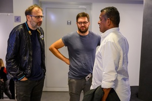 38. TNF - Dzień 4 (3.06.2024) - Twórcy filmu "Biała odwaga" w rozmowie z widzem w holu Marzenia