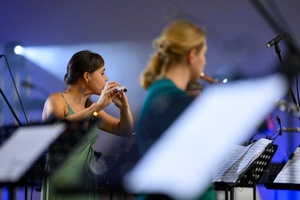 Koncert fletowy Summertime Symphony - Na scenie grający Cracow Philharmonic Flute Quartet