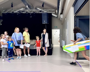 Olimpiada na górce - Dom Kultury Westerplatte - Uczestnicy olimpiady podczas jednej z konkurencji.