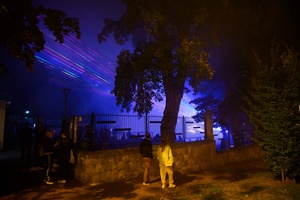 3. Festiwal Nauki i Techniki: electro set Sarapata i pokaz laserowy - Pokaz laserowy w Amfiteatrze