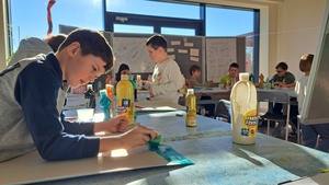 Kreatywne warsztaty - Zwierzyniec - Uczestnicy podczas warsztatów.