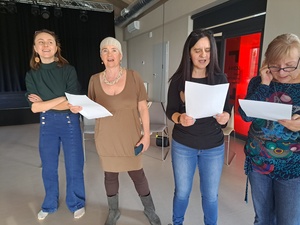 śpiew biały i pieśni kobiece - Uczestnicy podczas warsztatów