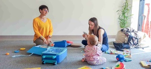 Tu mamy spotkamy: Zdrowy uśmiech twojego dziecka - Prowadząca i uczestniczki spotkania