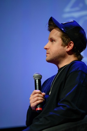 39. TNF - Dzień 1 (30.05.2025) - Na scenie Bartosz M. Kowalski podczas spotkania z widzami po seansie "Ciszy nocnej"