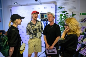 39. TNF: Dzień 7 (5.06.2025) - W hallu Marzenia Jury 39. TNF, od lewej: Anna Jadowska, Łukasz M. Maciejewski, Konrad Bugaj, Kamila Urzędowska