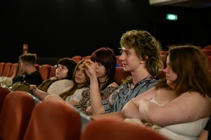 39. TNF: Dzień 7 (5.06.2025) - Spotkanie młodej widowni z twórcami filmów krótkometrażowych po projekcji specjalnej w Marzeniu.