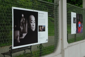 39. TNF: Dzień 8 (6.06.2025) - Plenerowa wystawa fotografii w ramach 39. TNF "Piotr Jaxa. Cinematographers" na ogrodzeniu Parku Strzeleckiego