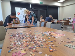 Posłuchanki układanki - Uczestnicy podczas premiery słuchowiska