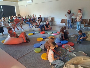 Posłuchanki układanki - Uczestnicy podczas premiery słuchowiska