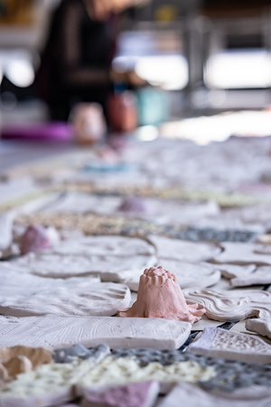 „Kompozycja miejska” - warsztaty ceramiczne - Elementy kompozycji ceramicznej przed wypałem