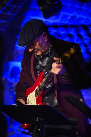 Benefis Bartka Szułakiewicza - Artyści na scenie podczas wspólnego grania.