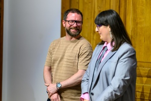 Wernisaż wystawy "Ślad człowieka" w cyklu Wernisaże Dzień po Dniu - Marcin Dąbek i Agnieszka Moskal