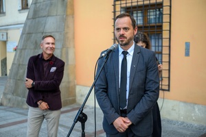 Wystawa: Konfrontacje Plakatu Studenckiego - Rektor dr hab. Rafał Kurczab, przemowa podczas otwarcia.