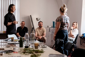 Warsztaty fotograficzne: Brąz van Dyke - Rozmowy w trakcie przerwy.