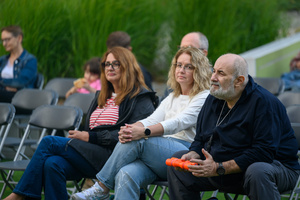 Starówka Jazz Festival – Old Boys Band / Big Band Bochnia - Koncert jazzowy w Amfiteatrze w Tarnowie – widok na scenę i zgromadzoną publiczność.