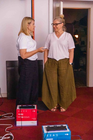 Warsztaty fotograficzne: Guma dwuchromianowa - Uczestniczki warsztatów.