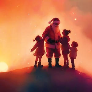 Plakat: Mikołajki jak z bajki - zabawa dla dzieci