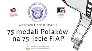 Plakat: Spotkania: „75 medali Polaków na 75-lecie FIAP”