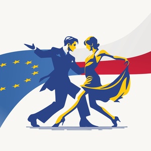 Plakat: Tanecznym Krokiem do Europy